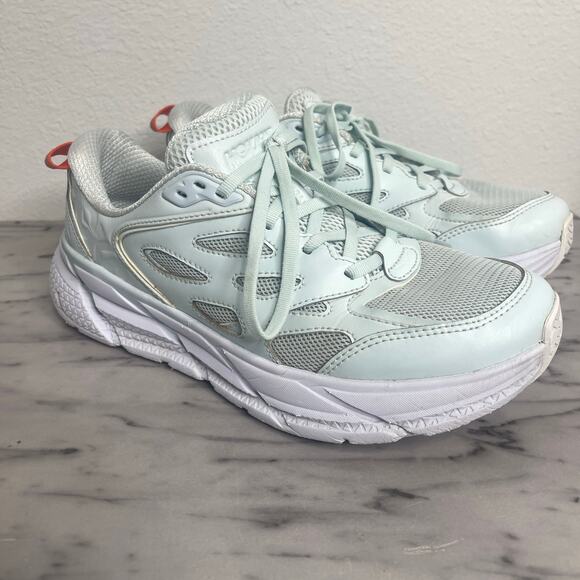 Hoka Shoes - HOKA ONE ONE Clifton L Running Shoes – Women’s 8 / Men’s 7 Wan Blue/Mandarin Red